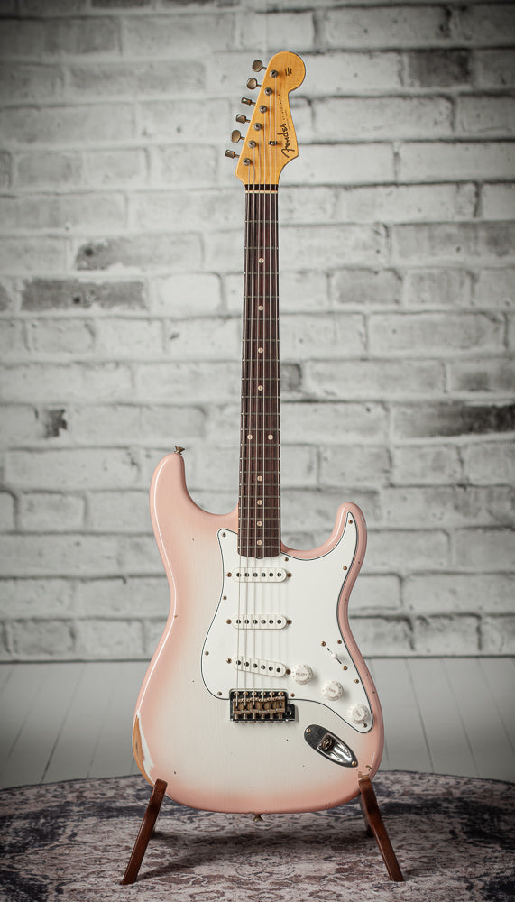 Fender '60 Relic Stratocaster Shell Pink Burst HW 60/63 Pickups #R146833