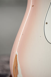 Fender '60 Relic Stratocaster Shell Pink Burst HW 60/63 Pickups #R146833