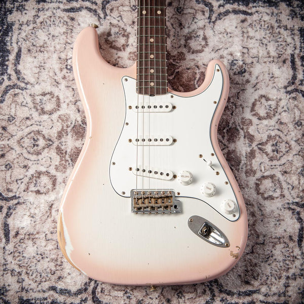 Fender '60 Relic Stratocaster Shell Pink Burst HW 60/63 Pickups #R146833