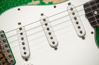 Fender '60 Strat Heavy Relic Green Sparkle #R110429 Used