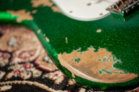 Fender '60 Strat Heavy Relic Green Sparkle #R110429 Used