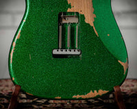Fender '60 Strat Heavy Relic Green Sparkle #R110429 Used