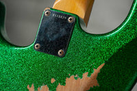Fender '60 Strat Heavy Relic Green Sparkle #R110429 Used