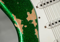 Fender '60 Strat Heavy Relic Green Sparkle #R110429 Used