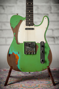 Fender '60 Telecaster Custom Super Heavy Relic Masterbuilt by Levi Perry Seafoam Green over 3-Tone Sunburst # R138067 Used