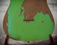 Fender '60 Telecaster Custom Super Heavy Relic Masterbuilt by Levi Perry Seafoam Green over 3-Tone Sunburst # R138067 Used