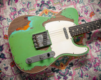 Fender '60 Telecaster Custom Super Heavy Relic Masterbuilt by Levi Perry Seafoam Green over 3-Tone Sunburst # R138067 Used