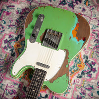 Fender '60 Telecaster Custom Super Heavy Relic Masterbuilt by Levi Perry Seafoam Green over 3-Tone Sunburst # R138067 Used