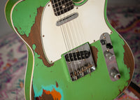 Fender '60 Telecaster Custom Super Heavy Relic Masterbuilt by Levi Perry Seafoam Green over 3-Tone Sunburst # R138067 Used
