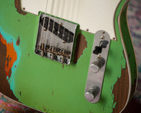 Fender '60 Telecaster Custom Super Heavy Relic Masterbuilt by Levi Perry Seafoam Green over 3-Tone Sunburst # R138067 Used