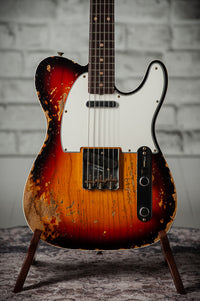 Fender '60 Telecaster Custom  Super Heavy Relic 3 Tone Sunburst #R147430