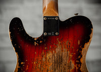 Fender '60 Telecaster Custom  Super Heavy Relic 3 Tone Sunburst #R147430