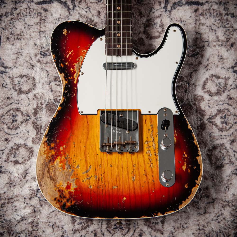 Fender '60 Telecaster Custom  Super Heavy Relic 3 Tone Sunburst #R147430