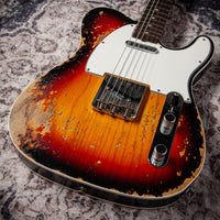 Fender '60 Telecaster Custom  Super Heavy Relic 3 Tone Sunburst #R147430