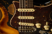 Fender '61 Super Heavy Relic  Strat Ltd Aged Black/ 3 Tone Sunburst HW PUP SN# CZ570989