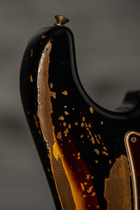 Fender '61 Super Heavy Relic  Strat Ltd Aged Black/ 3 Tone Sunburst HW PUP SN# CZ570989