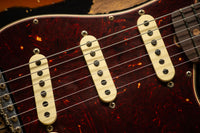 Fender '61 Super Heavy Relic  Strat Ltd Aged Black/ 3 Tone Sunburst HW PUP SN# CZ570989