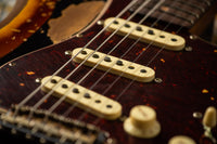 Fender '61 Super Heavy Relic  Strat Ltd Aged Black/ 3 Tone Sunburst HW PUP SN# CZ570989