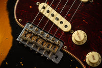 Fender '61 Super Heavy Relic  Strat Ltd Aged Black/ 3 Tone Sunburst HW PUP SN# CZ570989