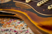 Fender '61 Super Heavy Relic  Strat Ltd Aged Black/ 3 Tone Sunburst HW PUP SN# CZ570989
