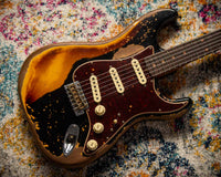 Fender '61 Super Heavy Relic  Strat Ltd Aged Black/ 3 Tone Sunburst HW PUP SN# CZ570989