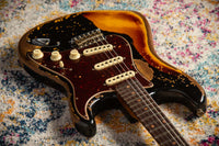 Fender '61 Super Heavy Relic  Strat Ltd Aged Black/ 3 Tone Sunburst HW PUP SN# CZ570989