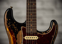 Fender '61 Super Heavy Relic  Strat Ltd Aged Black/ 3 Tone Sunburst HW PUP SN# CZ570989