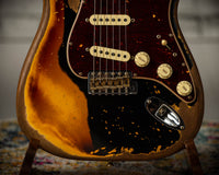 Fender '61 Super Heavy Relic  Strat Ltd Aged Black/ 3 Tone Sunburst HW PUP SN# CZ570989