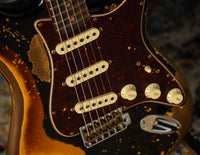 Fender '61 Super Heavy Relic  Strat Ltd Aged Black/ 3 Tone Sunburst HW PUP SN# CZ570989