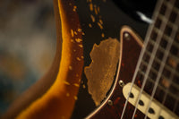 Fender '61 Super Heavy Relic  Strat Ltd Aged Black/ 3 Tone Sunburst HW PUP SN# CZ570989