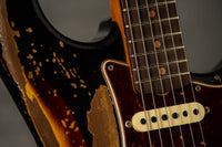 Fender '61 Super Heavy Relic  Strat Ltd Aged Black/ 3 Tone Sunburst HW PUP SN# CZ570989