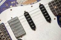 Fender '61 Strat HSS Super Heavy Relic Purple Sparkle w/ Silver Sparkle Competition Stripe #R143442