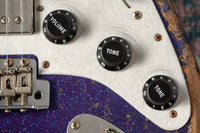 Fender '61 Strat HSS Super Heavy Relic Purple Sparkle w/ Silver Sparkle Competition Stripe #R143442