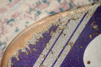 Fender '61 Strat HSS Super Heavy Relic Purple Sparkle w/ Silver Sparkle Competition Stripe #R143442