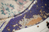 Fender '61 Strat HSS Super Heavy Relic Purple Sparkle w/ Silver Sparkle Competition Stripe #R143442