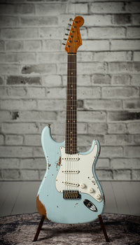 Fender '61 Strat Heavy Relic HW Pickups Roasted Body/Neck Faded Sonic Blue SN# R131045 USED