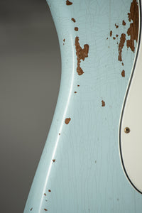 Fender '61 Strat Heavy Relic HW Pickups Roasted Body/Neck Faded Sonic Blue SN# R131045 USED