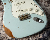 Fender '61 Strat Heavy Relic HW Pickups Roasted Body/Neck Faded Sonic Blue SN# R131045 USED