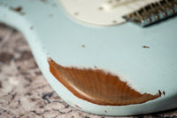 Fender '61 Strat Heavy Relic HW Pickups Roasted Body/Neck Faded Sonic Blue SN# R131045 USED