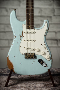 Fender '61 Strat Heavy Relic HW Pickups Roasted Body/Neck Faded Sonic Blue SN# R131045 USED