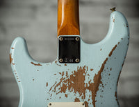 Fender '61 Strat Heavy Relic HW Pickups Roasted Body/Neck Faded Sonic Blue SN# R131045 USED