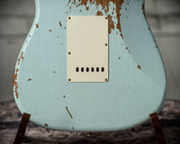 Fender '61 Strat Heavy Relic HW Pickups Roasted Body/Neck Faded Sonic Blue SN# R131045 USED