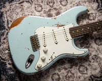 Fender '61 Strat Heavy Relic HW Pickups Roasted Body/Neck Faded Sonic Blue SN# R131045 USED