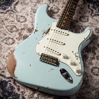 Fender '61 Strat Heavy Relic HW Pickups Roasted Body/Neck Faded Sonic Blue SN# R131045 USED