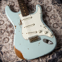 Fender '61 Strat Heavy Relic HW Pickups Roasted Body/Neck Faded Sonic Blue SN# R131045 USED
