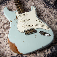 Fender '61 Strat Heavy Relic HW Pickups Roasted Body/Neck Faded Sonic Blue SN# R131045 USED