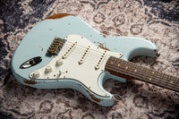 Fender '61 Strat Heavy Relic HW Pickups Roasted Body/Neck Faded Sonic Blue SN# R131045 USED