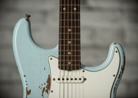 Fender '61 Strat Heavy Relic HW Pickups Roasted Body/Neck Faded Sonic Blue SN# R131045 USED