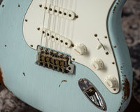 Fender '61 Strat Heavy Relic HW Pickups Roasted Body/Neck Faded Sonic Blue SN# R131045 USED