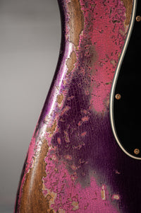 Fender '61 Strat Super Heavy Relic HSS Purple Metallic /Platinum Pink #R146267